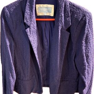 Draper James Deep Blue Textured Blazer